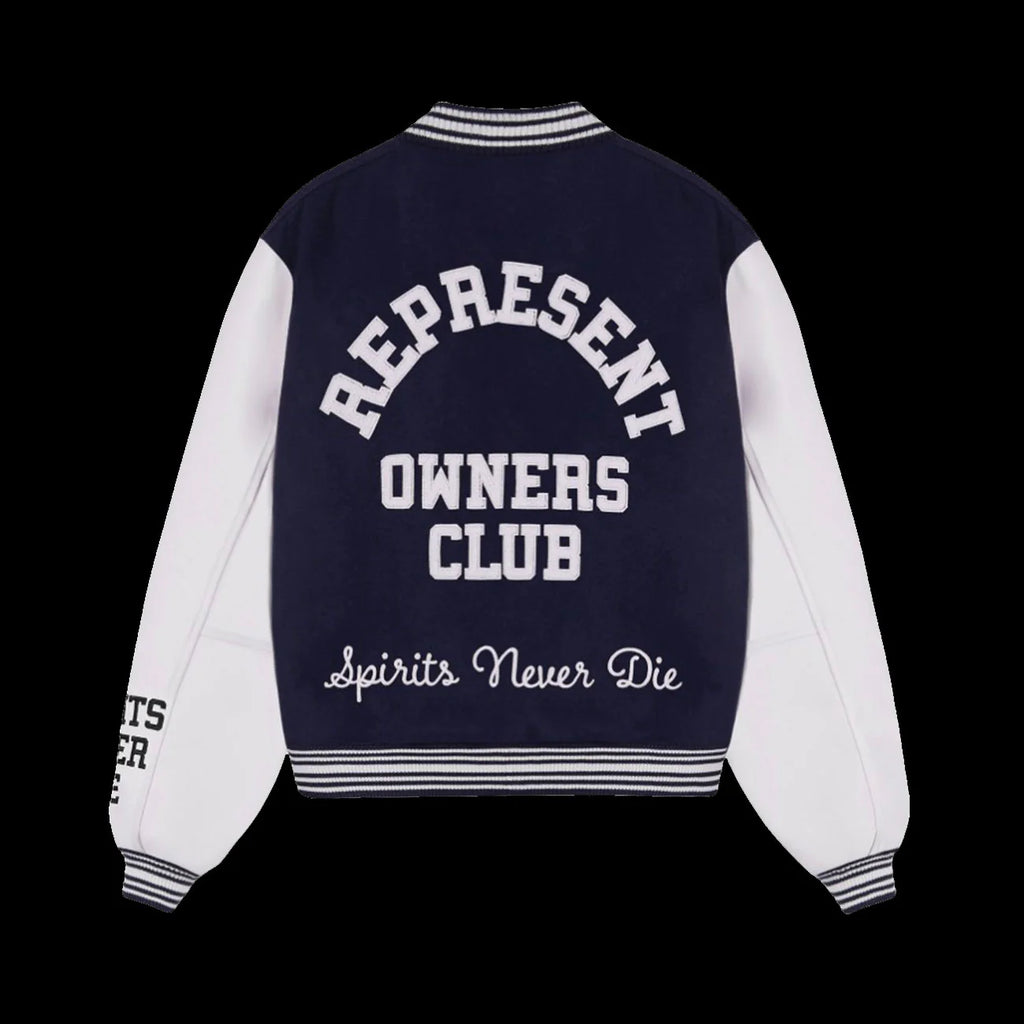 Represent Owners Club Varsity Jacket Midnight Navy