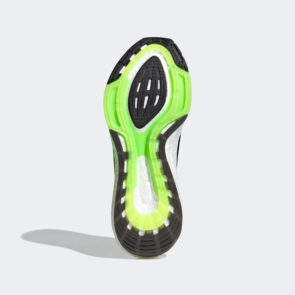 adidas Ultraboost 22 Black White Solar Green