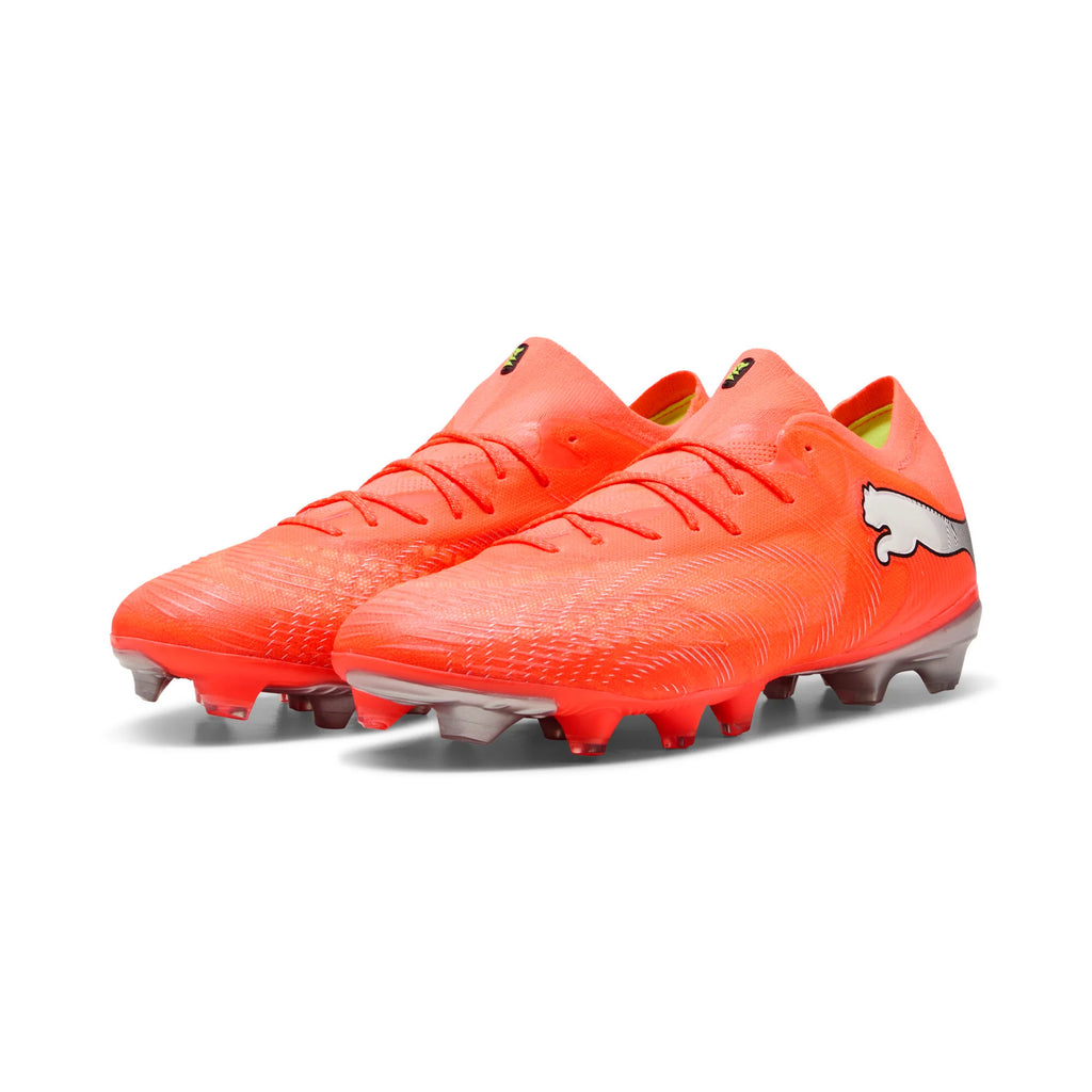 PUMA Future 9 Fusion FG AG Firm Multi Ground Mens Soccer Cleats Red White Black