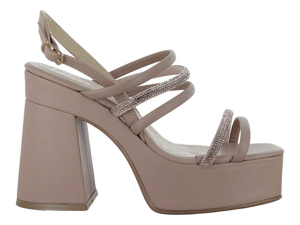 Sandalias Luna Rosa Color Maquillaje para Mujer