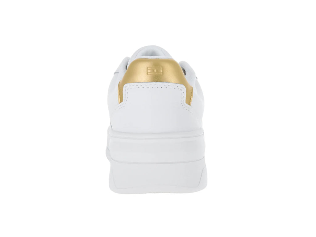 Tenis Tommy Hilfiger Essential Basket Ecru para Mujer