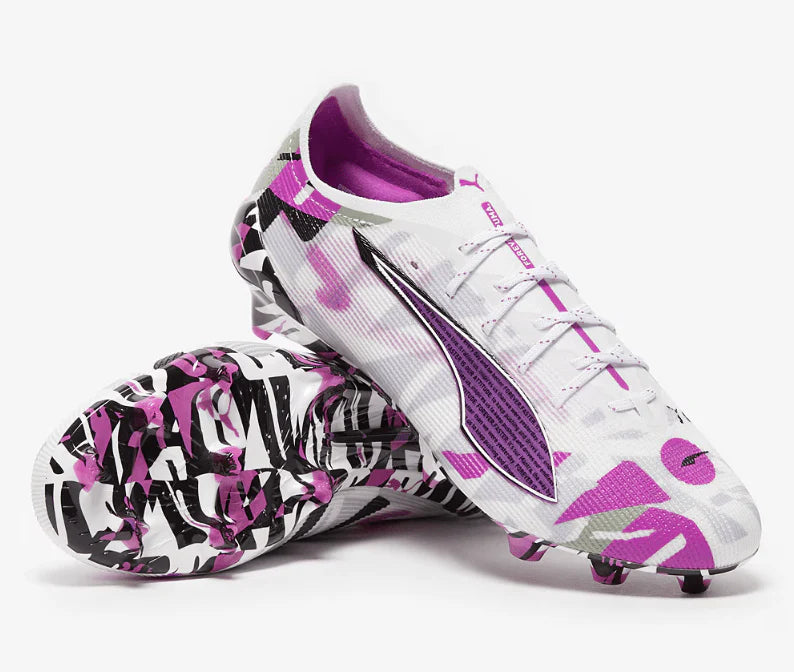 PUMA Ultra 5 Ultimate Forever FG Firm Ground White Pure Magenta