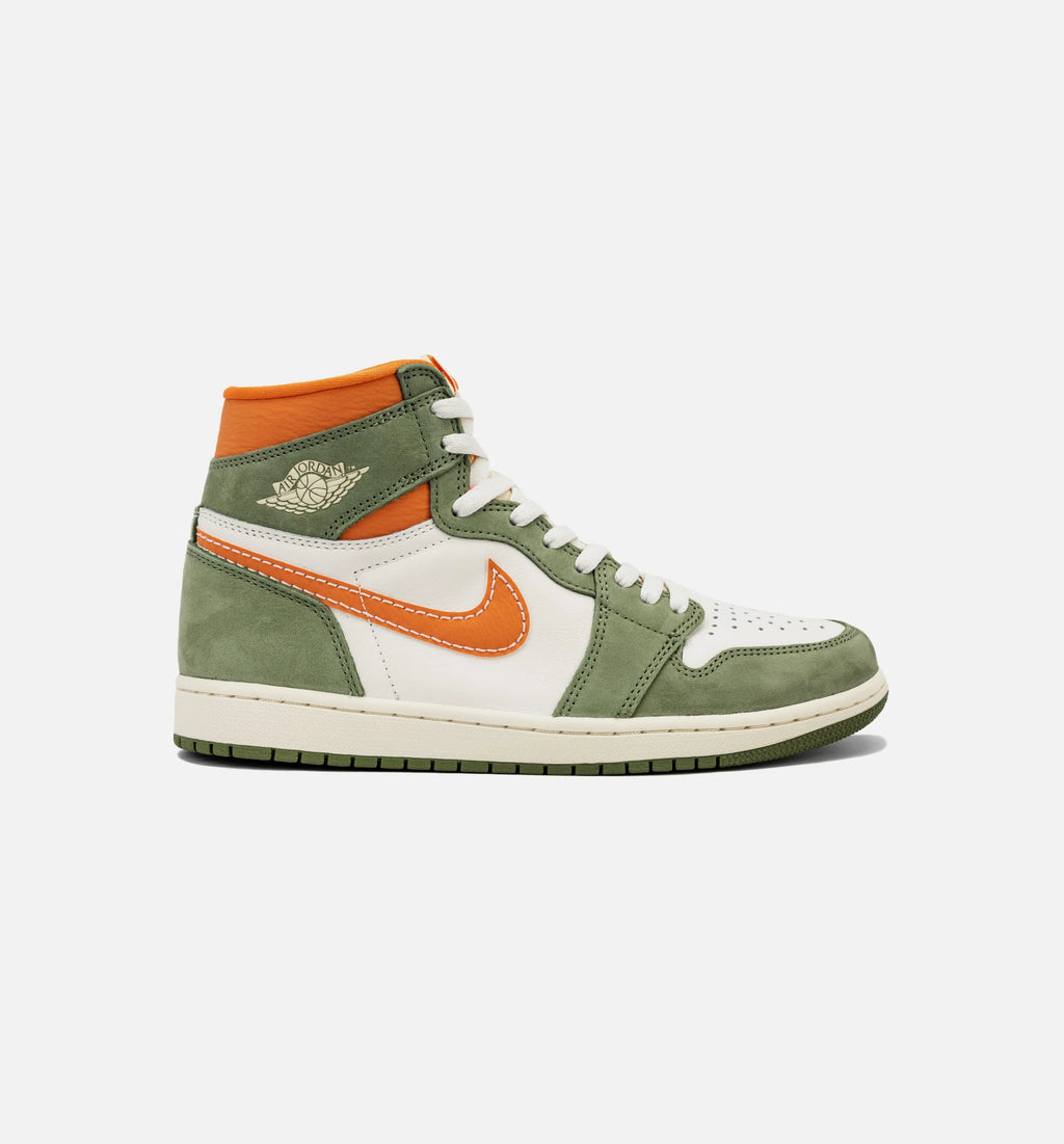 Air Jordan 1 High OG Craft Celadon Mens Lifestyle Shoe Celadon Bright Mandarin Coconut Milk