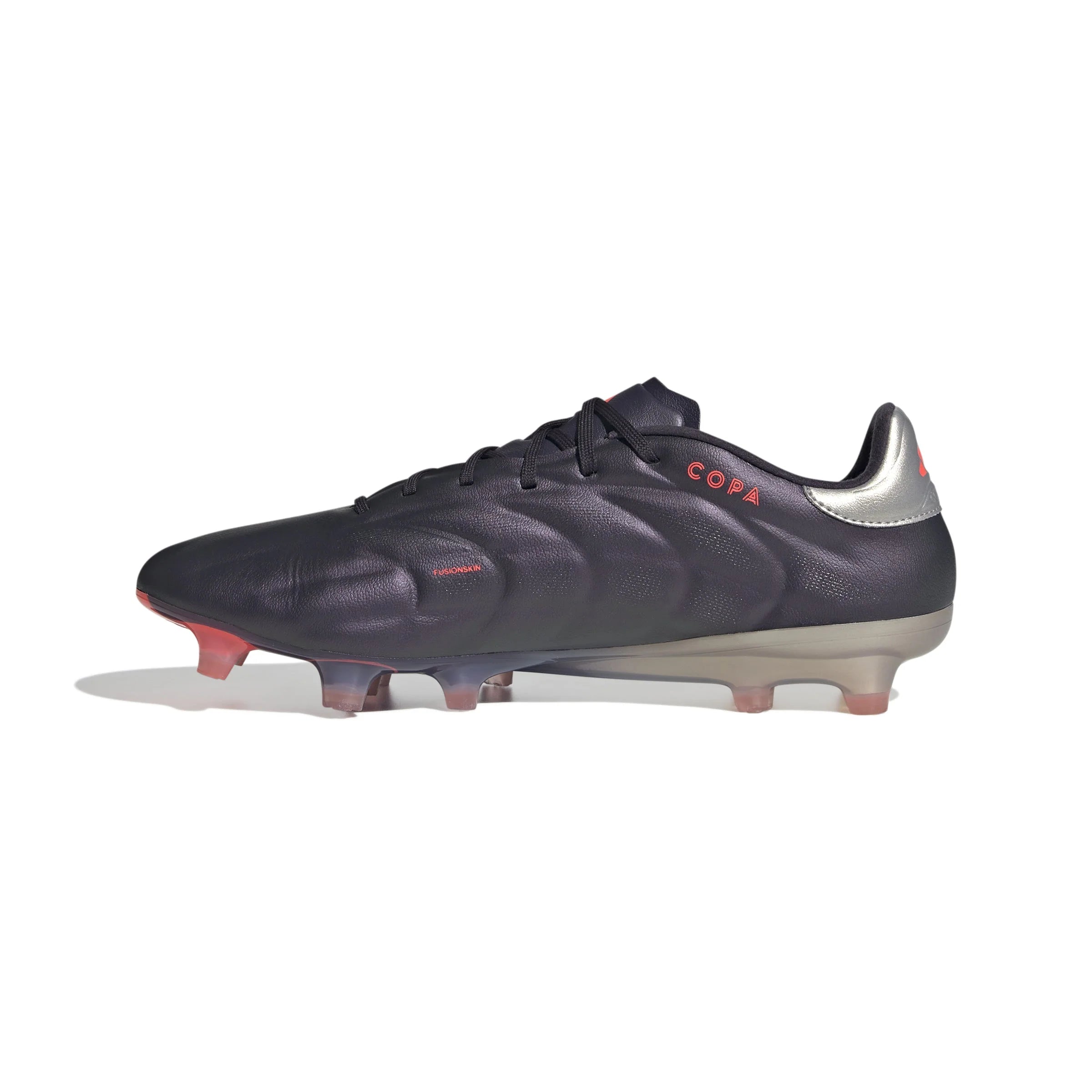 adidas Copa Pure 2 Elite Firm Ground Soccer Cleats Black Platin Metallic Turbo