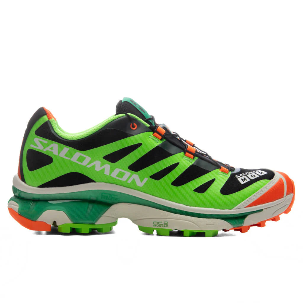Salomon x Feid XT 4 OG Ferxxocalipsis Black Green Gecko Shocking Orange