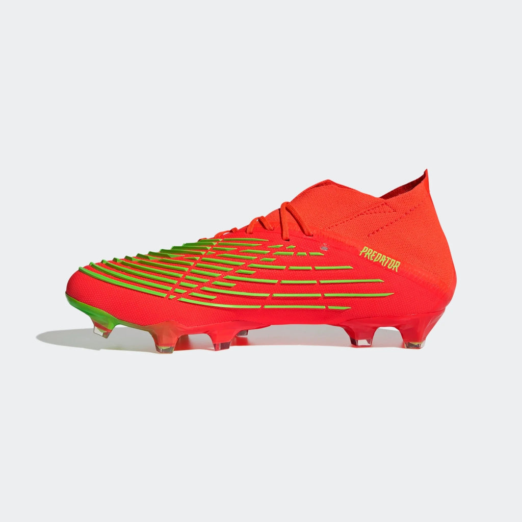 adidas Predator Edge1 FG Firm Ground Boots Solar Red Solar Green Black