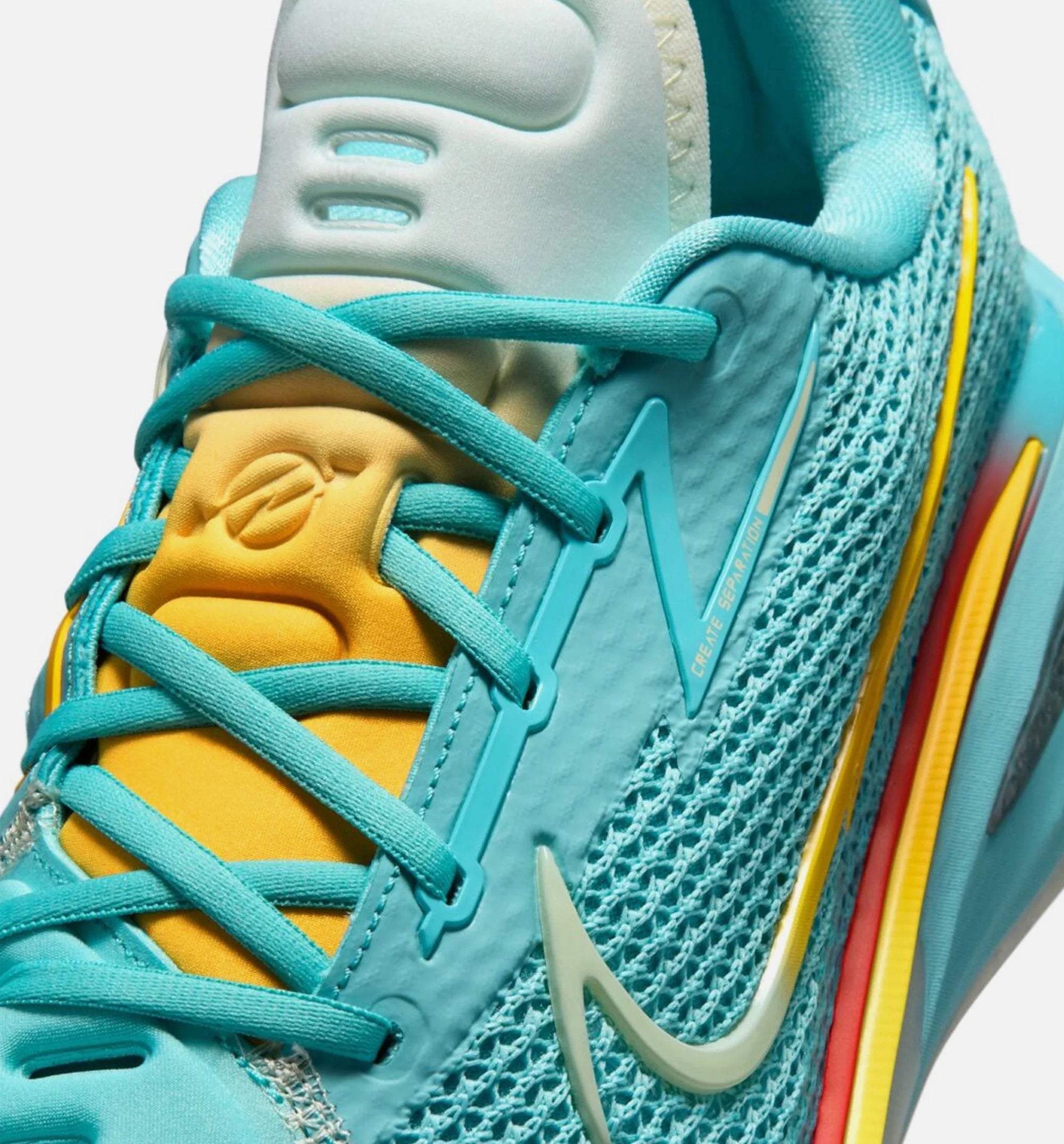 Dylan Harper x Nike GT Cut 1 Titan Bleached Aqua Mens Lifestyle Shoe Bleached Aqua Cashmere Sport Gold Chile Red Metallic Silver Glacier Blue