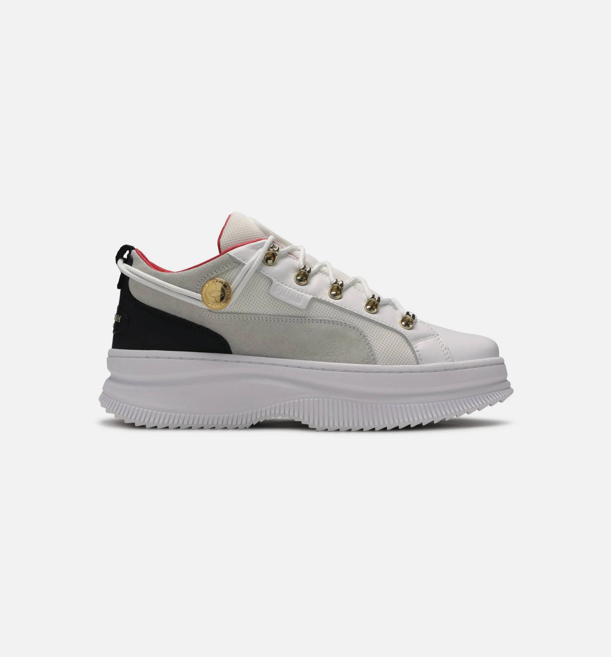 Balmain X Puma Deva Womens Lifestyle Shoe White Black Red Gold