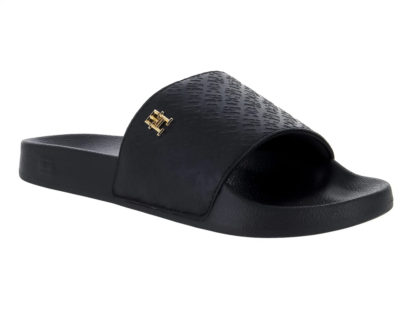 Sandalias Tommy Hilfiger Monogram Negro para Mujer