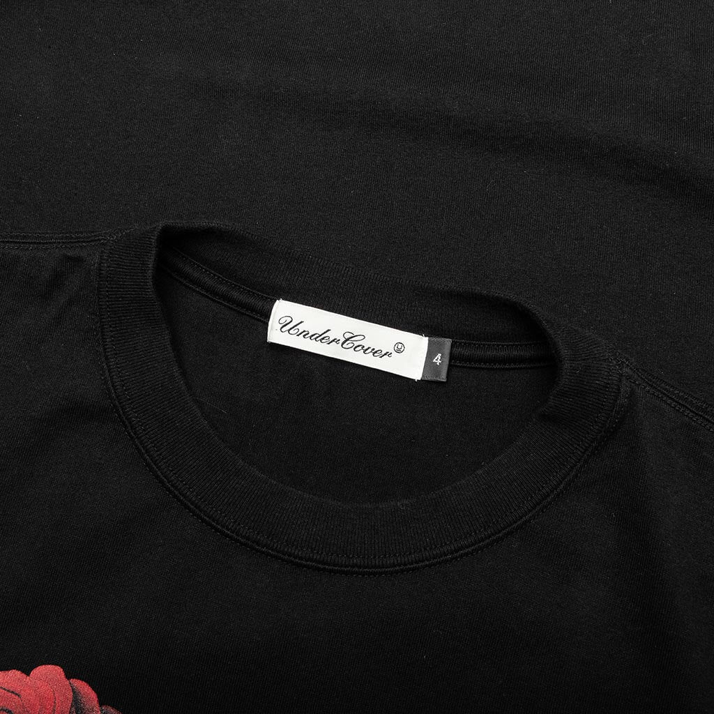 Destroy Rose T Shirt Black