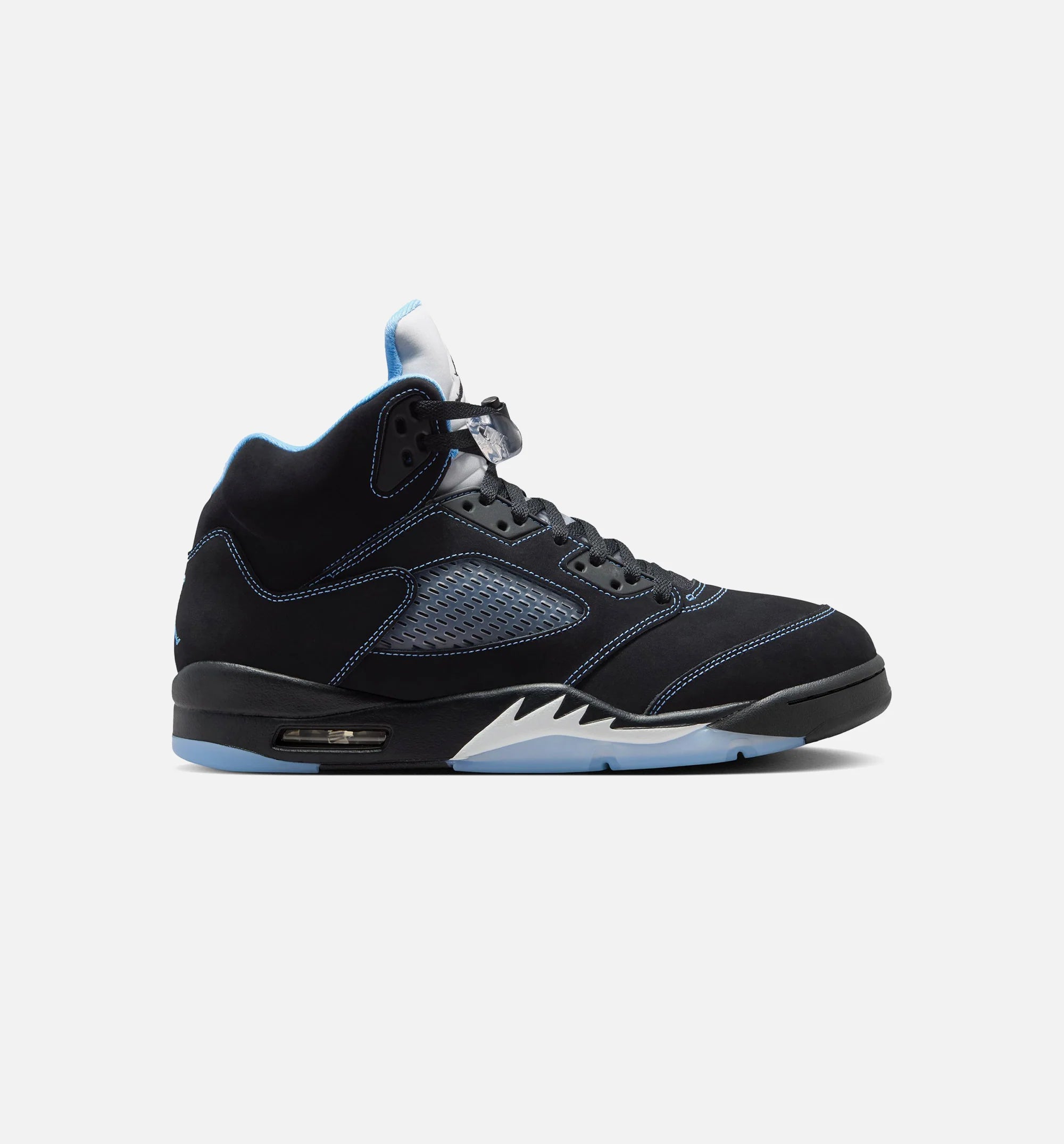 Air Jordan 5 Retro Black Carolina Mens Lifestyle Shoe Black University Blue White
