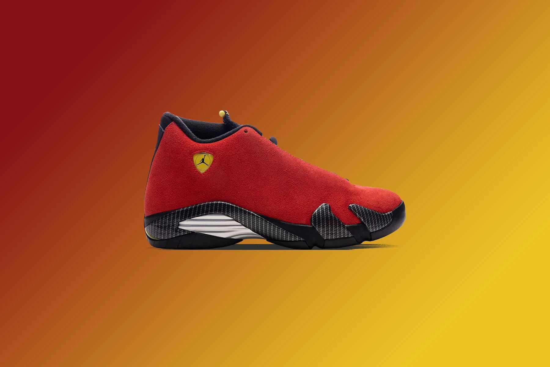 Air Jordan 14 Retro Ferrari Challenge Red Vibrant Yellow Black