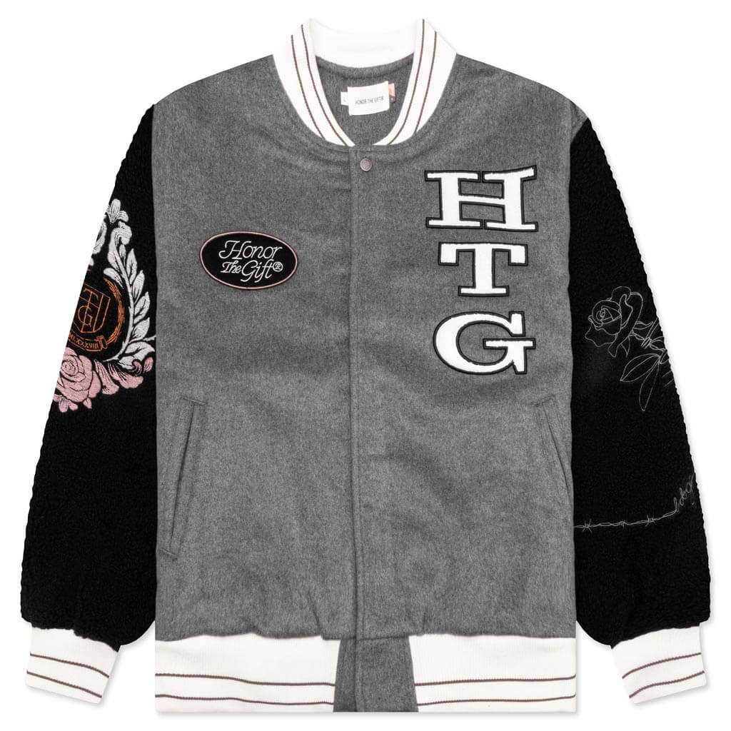 Holiday HTG Letterman Jacket Grey