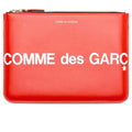 Comme des Garcons SA5100 Huge Logo Leather Wallet Red