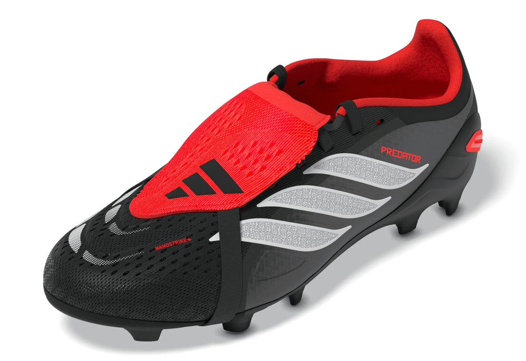 adidas Predator Elite Fold Over Tongue FG Firm Ground Youth Soccer Cleats Black