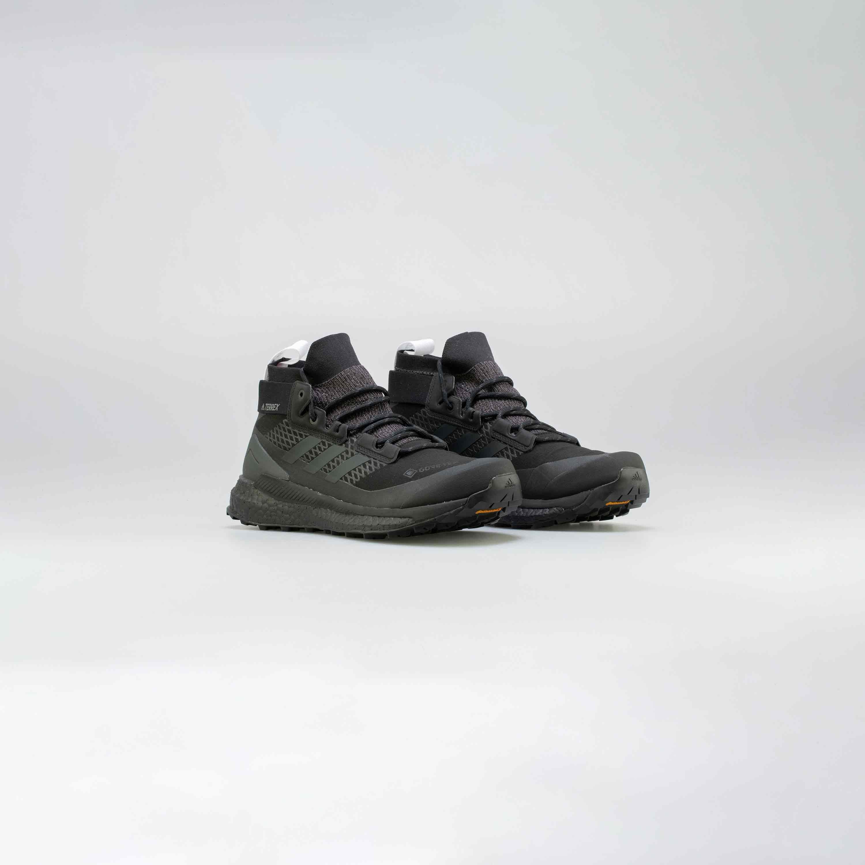 Terrex Free Hiker Mens Hiking Shoes Black Grey White