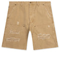 Ryan Double Knee Shorts Washed Brown