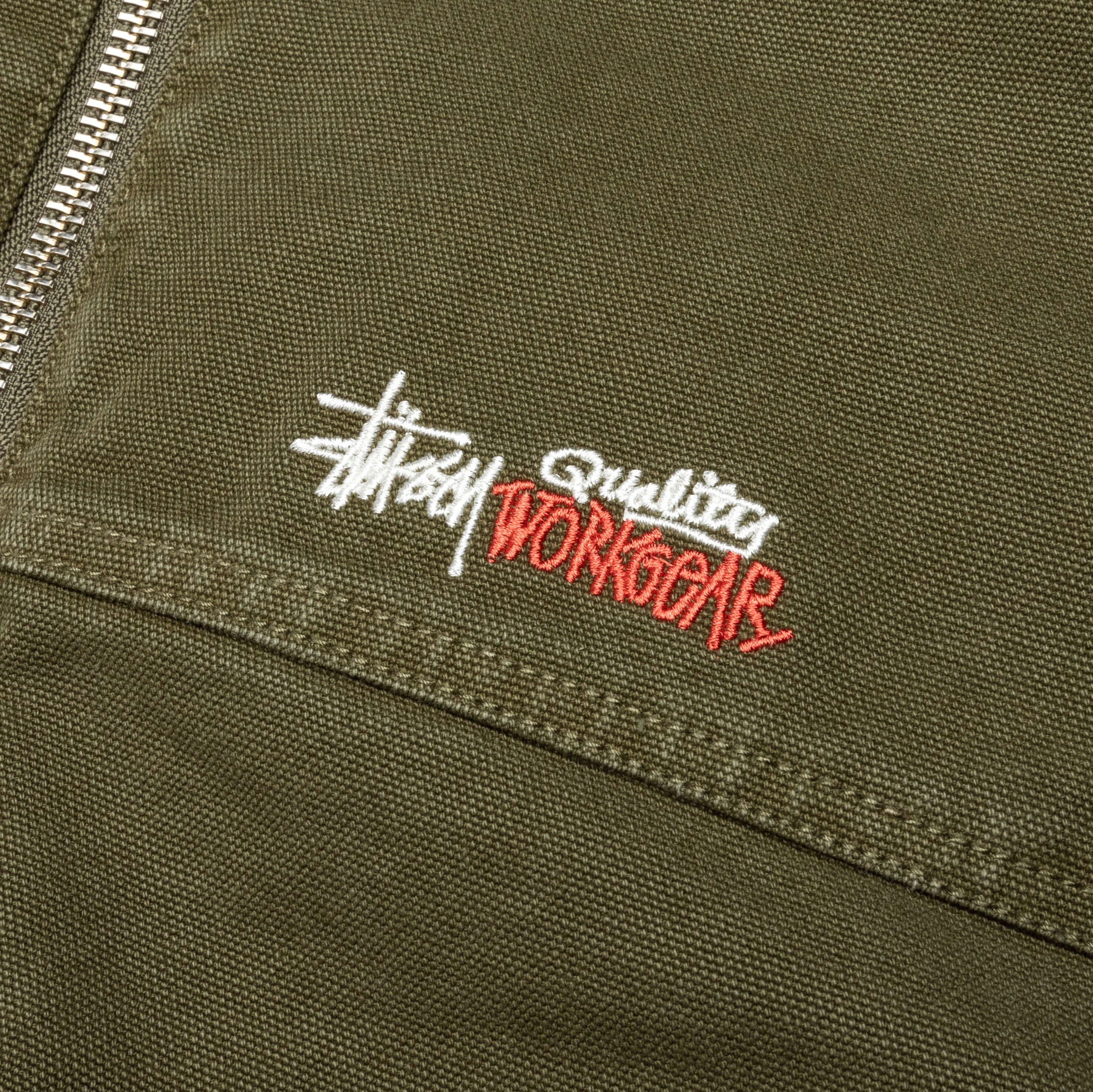 Work Jacket Insulated Canvas Olive