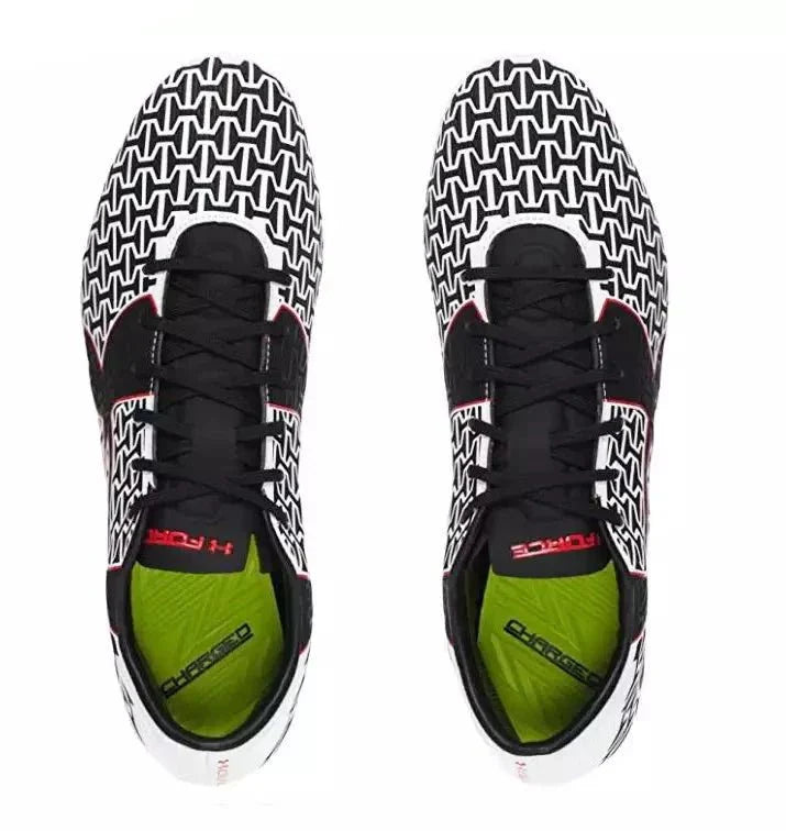 Under Armour Clutchfit Force 20 Hybrid FG Firm Ground Soccer Cleats White Black Red