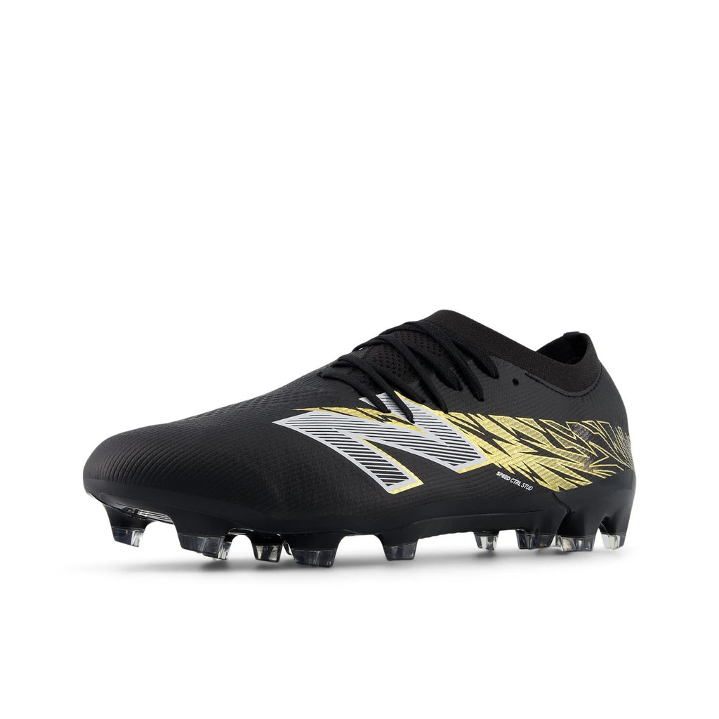 New Balance Furon V8 Elite FG Firm Ground Soccer Cleats Black Gold