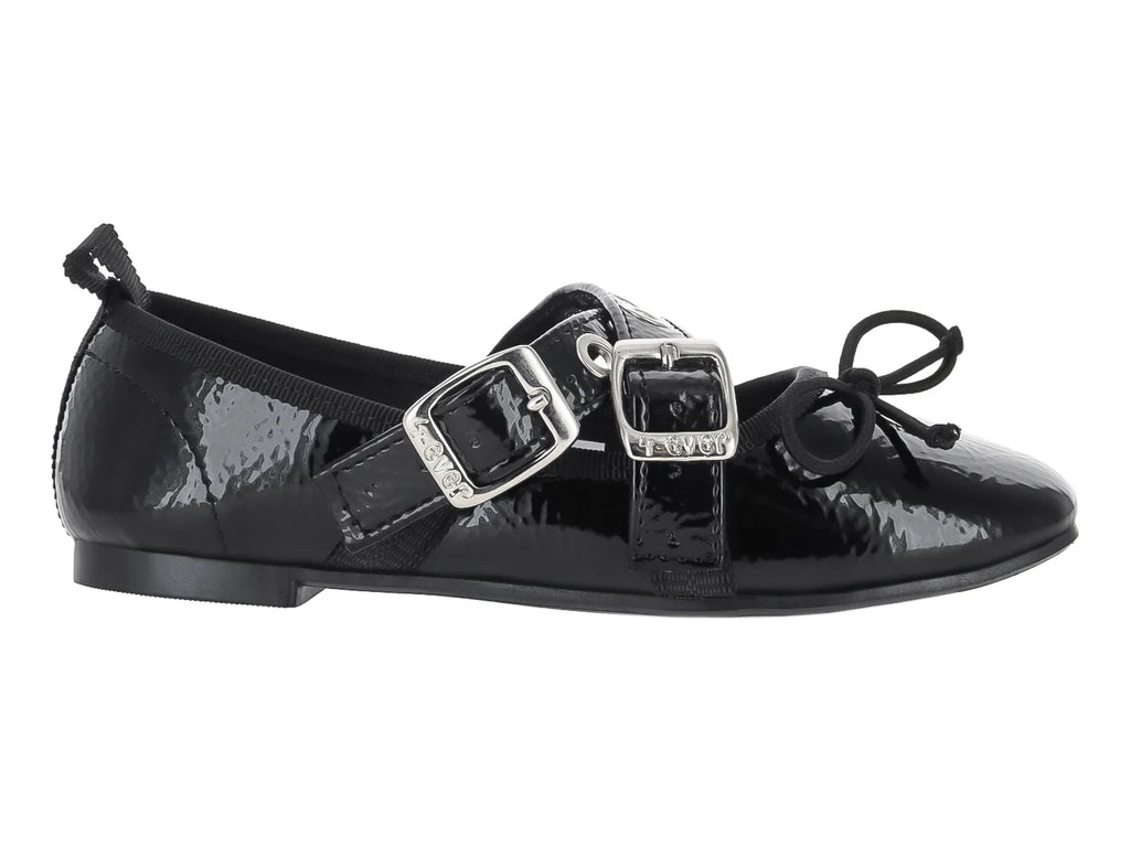 Zapatos Flats 4EVER Negro de Charol para Niña