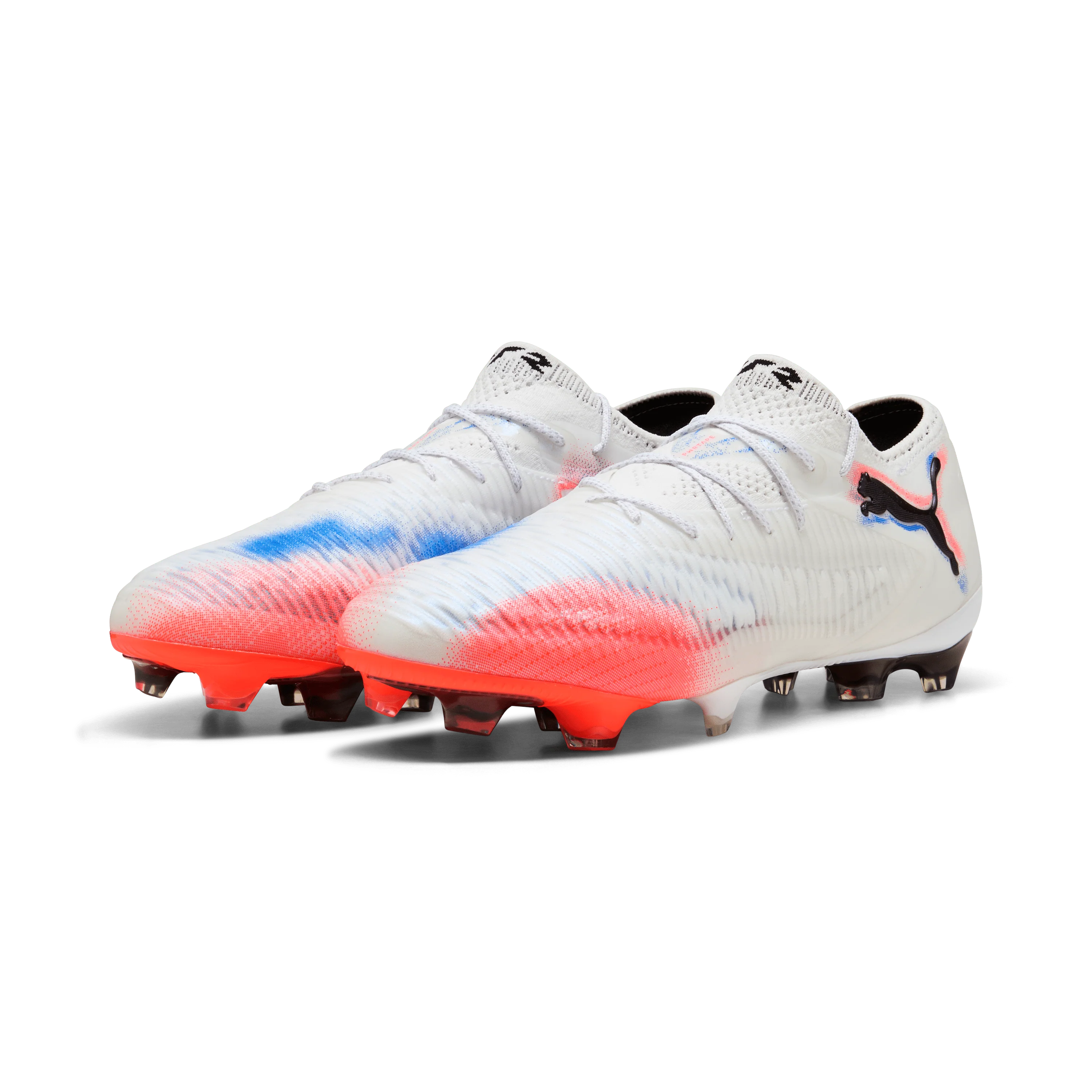 PUMA Future 8 Ultimate Low Firm Ground Soccer Cleats White Black