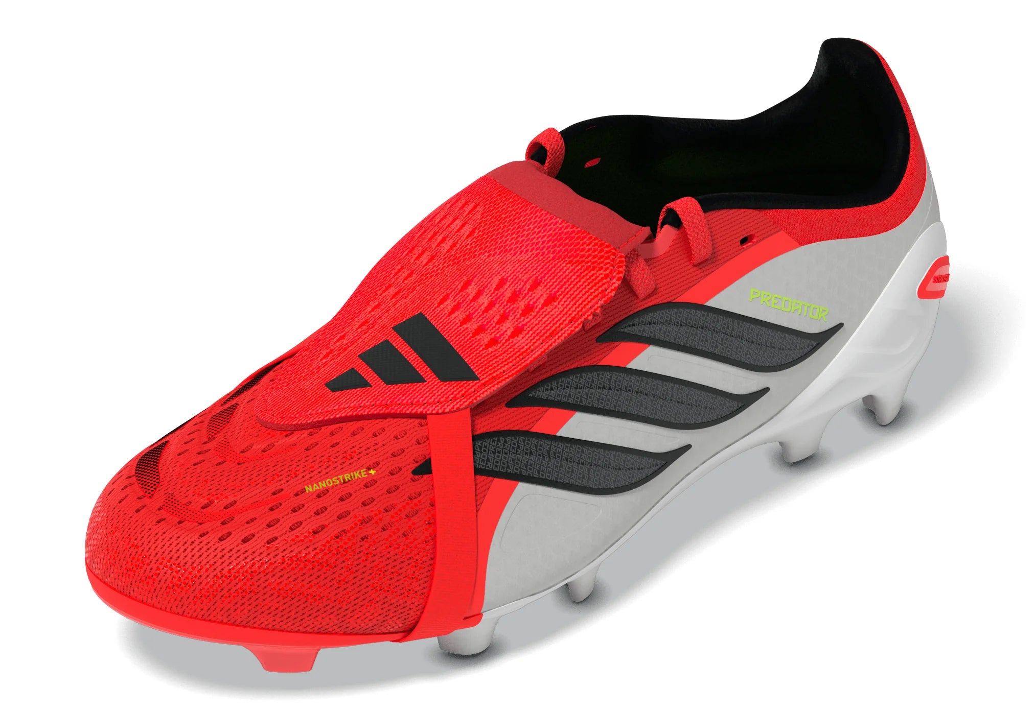 adidas Predator Elite Fold Over Tongue FG Firm Ground Youth Soccer Cleats Red Black White
