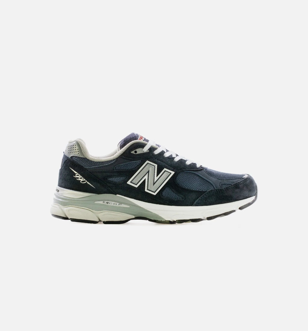 Made in USA 990v3 Mens Running Shoe Navy Black