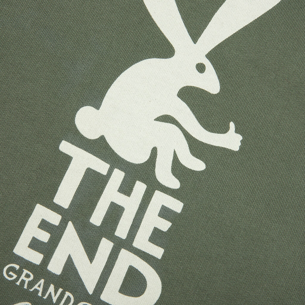 End The Bunny Zip Hooded Sweatshirt Green