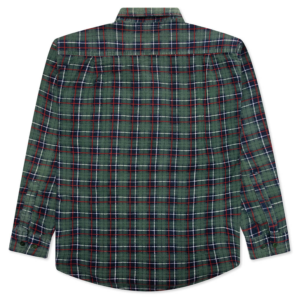 Ribbon Flannel Shirt Assorted