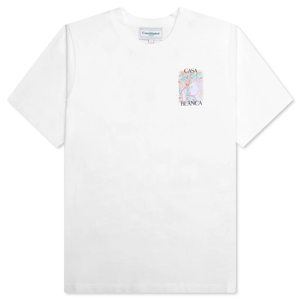 Mushroom Goddess Printed T Shirt White