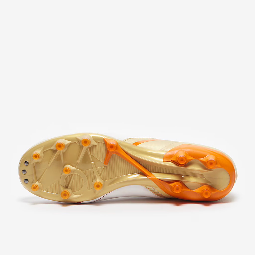 Diadora Maximus Elite Pro SLX FG Firm Ground Soccer Cleats White Chili Pepper Russet Orange