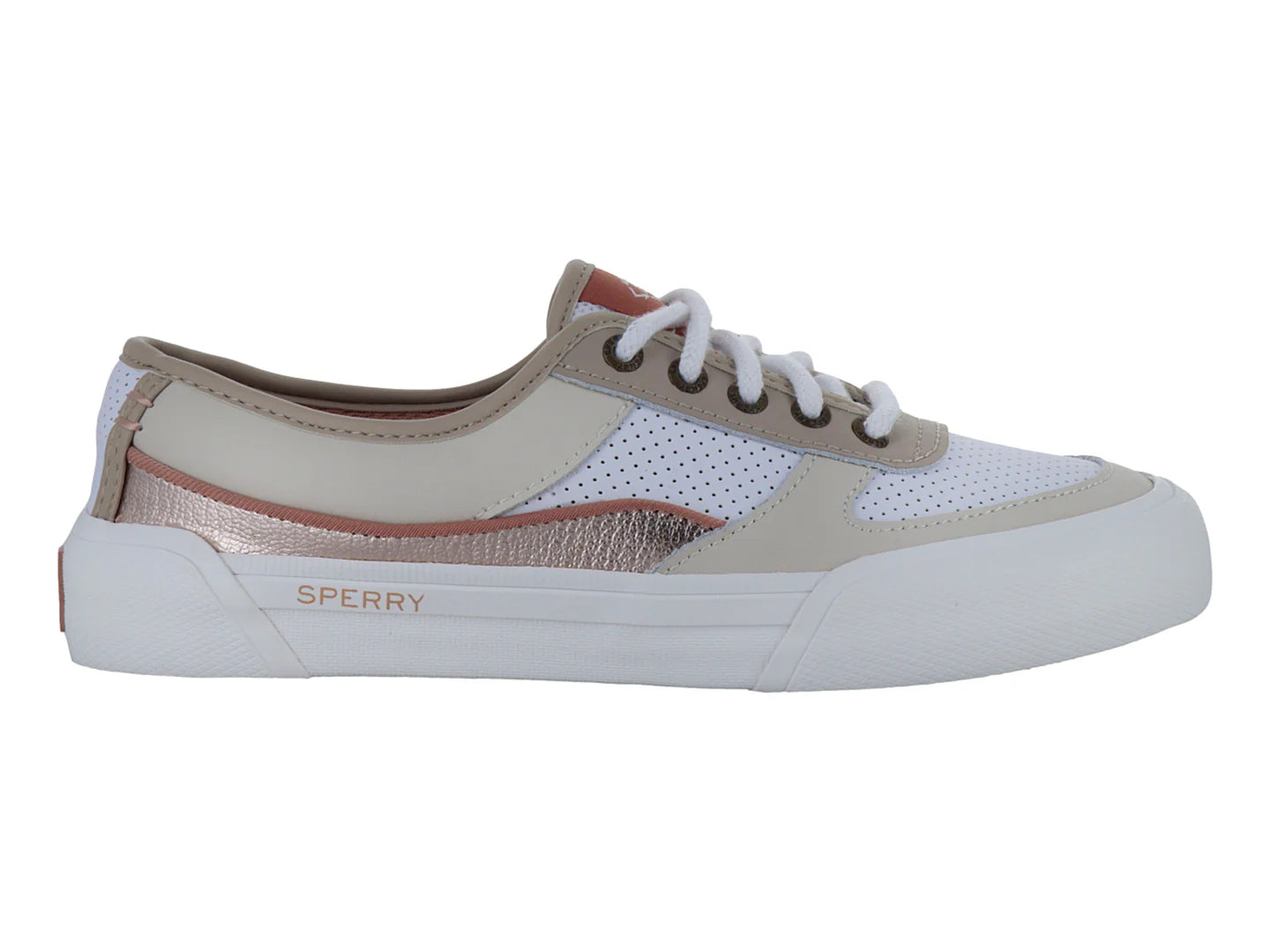 Tenis Sperry Soletide Ecoleather Beige para Mujer