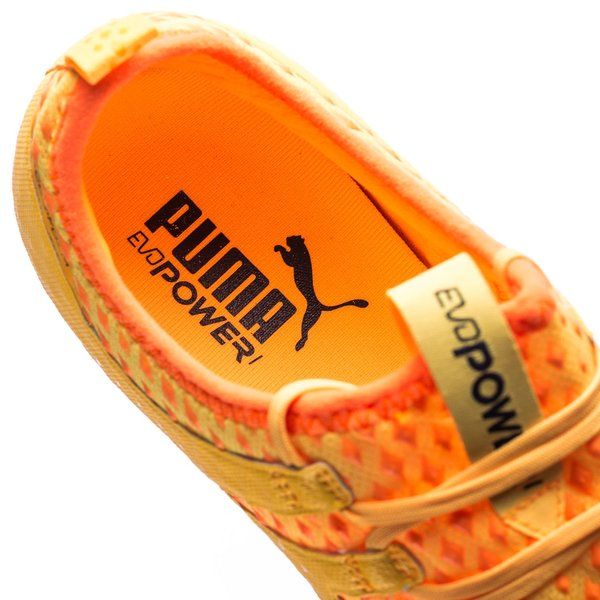 PUMA Evopower Vigor 1 FG Firm Ground Soccer Cleats Ultra Yellow Peacoat