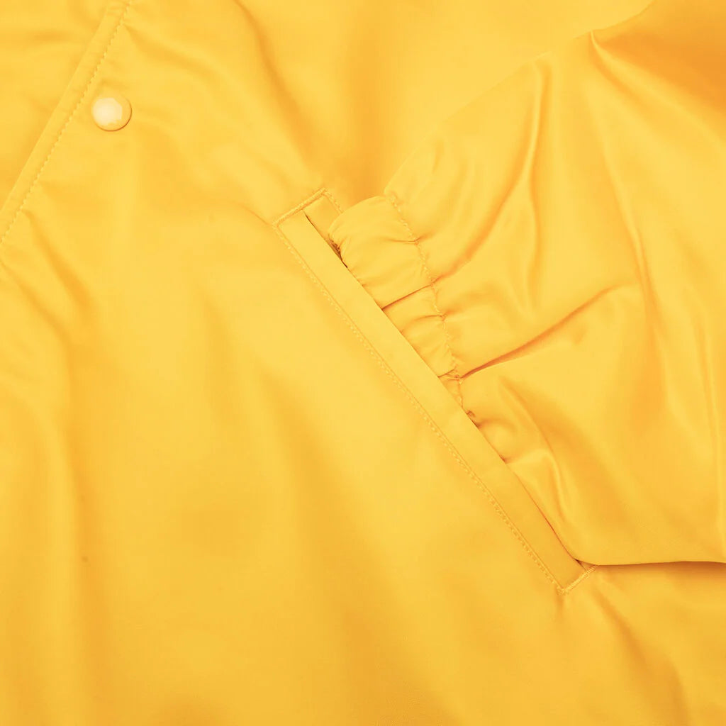 Hooded Coaches Jacket Yellow