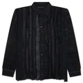 Over Dyed Ribbon Wide Shirt Black