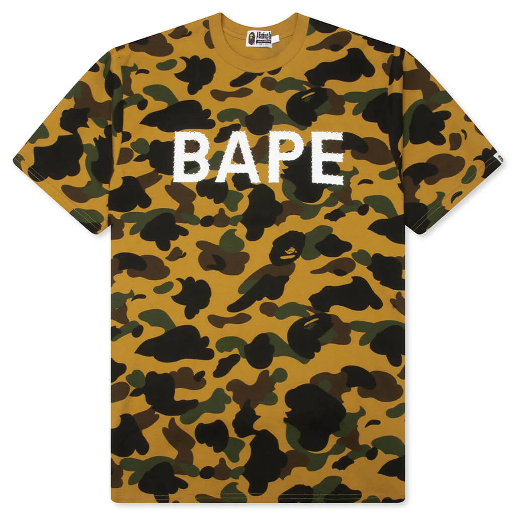 1st Camo BAPE Rhinestone Tee Yellow