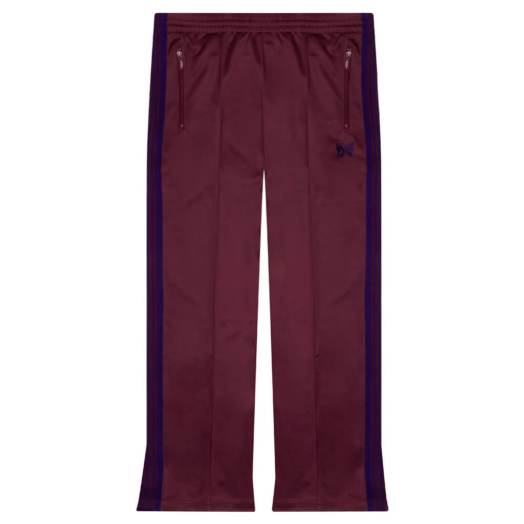Boot Cut Track Pant Poly Smooth Wine