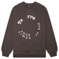 Gasoline Crew Neck Sweatshirt Brown