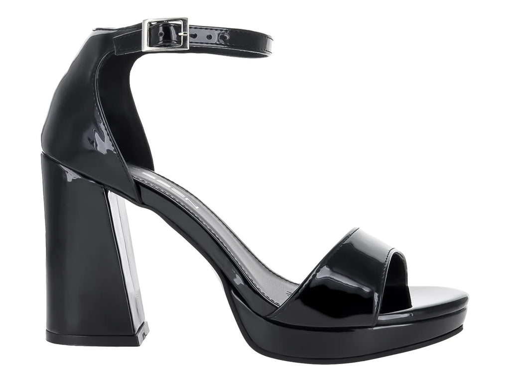 Sandalias Clasben Negro Charol para Mujer