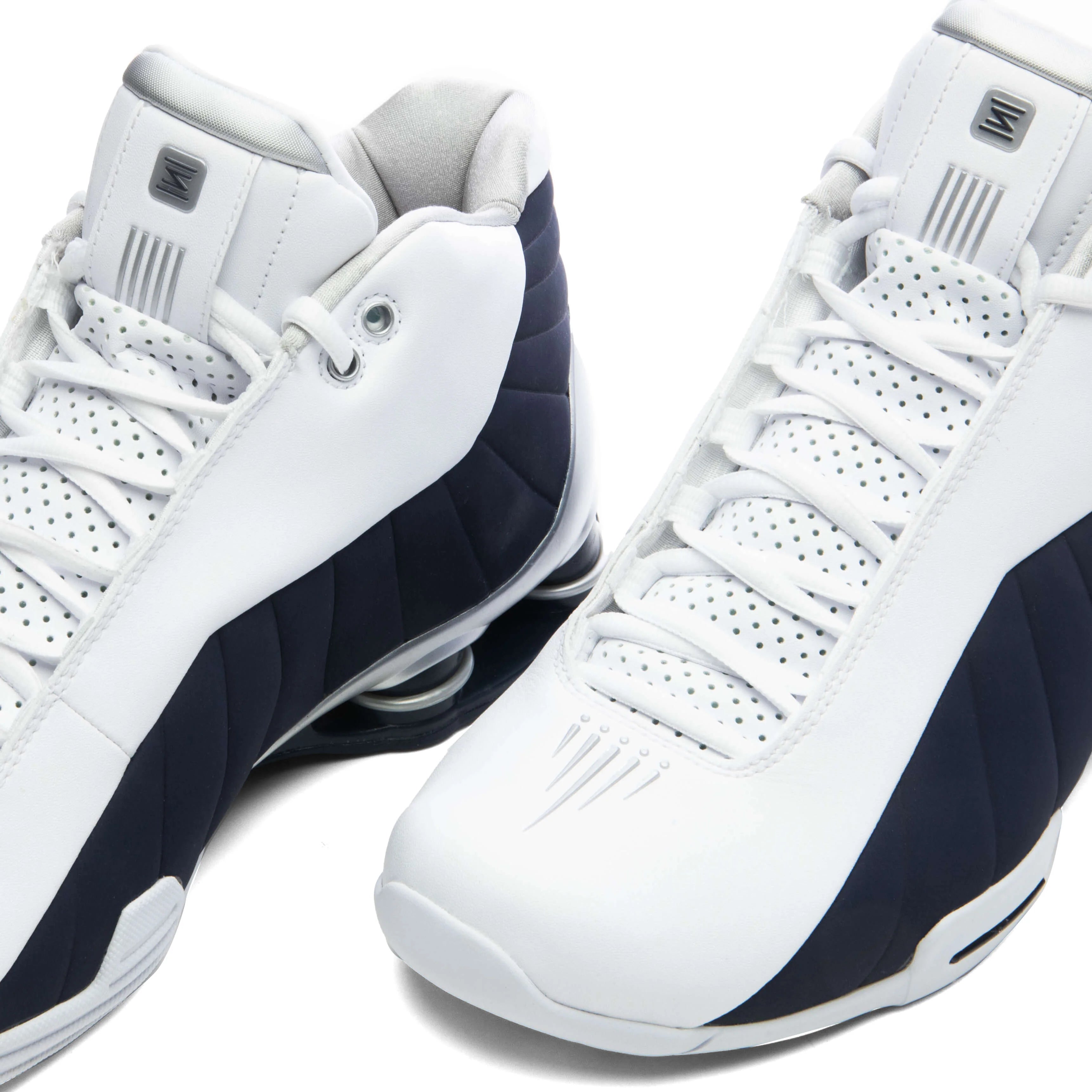 Shox BB4 Olympic White Midnight Navy Metallic Silver