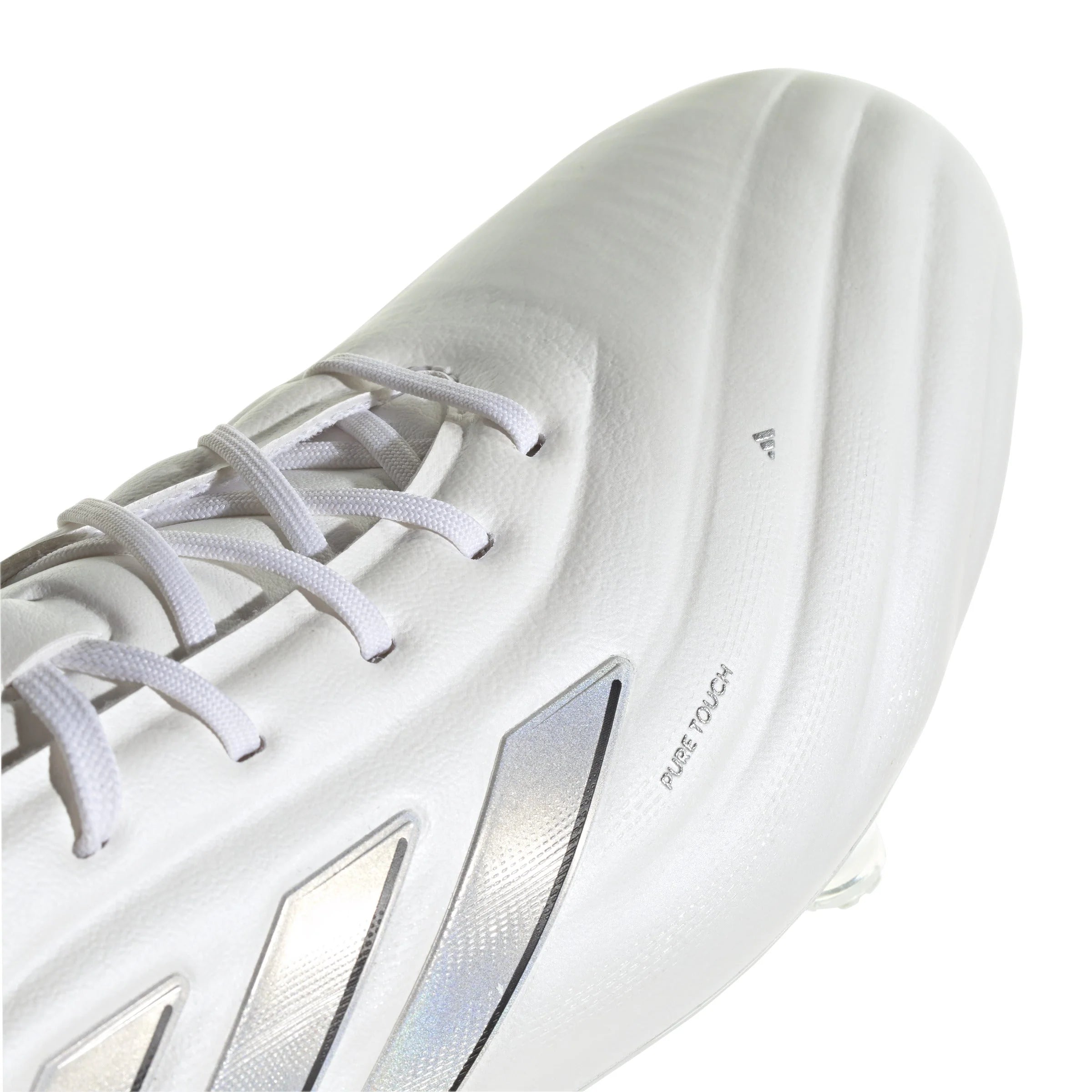 adidas Copa Pure 2 Elite FG Firm Ground Soccer Cleats White Silver Metallic