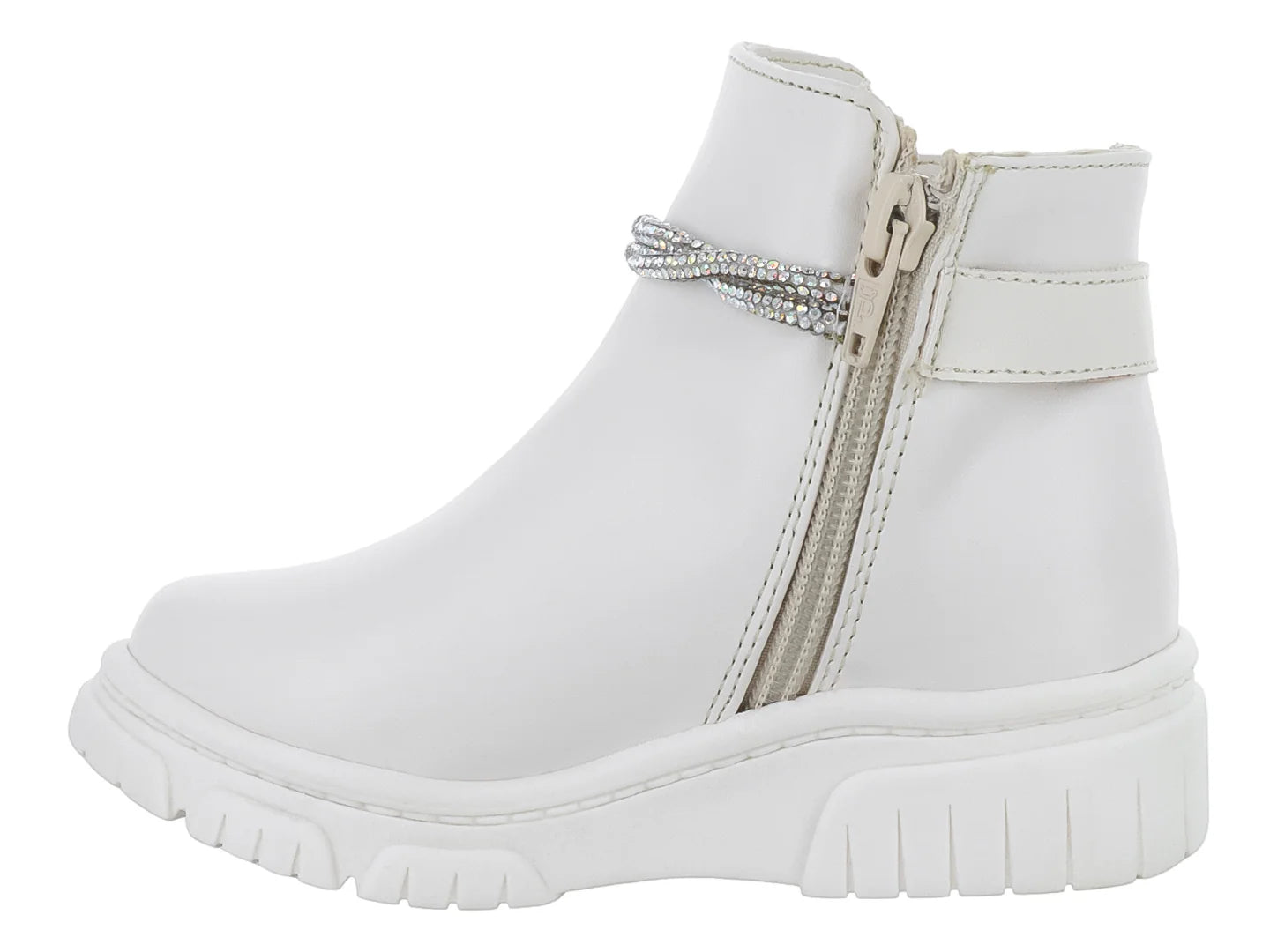 Botas Viris Nairobi Latte Blancas para Niña