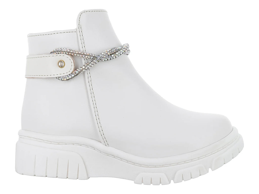 Botas Viris Nairobi Latte Blancas para Niña