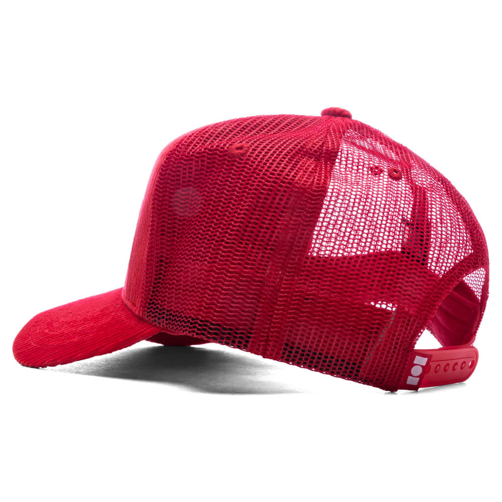 Summerland Corduroy Trucker Hat Cherry