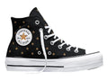 Tenis Converse CTAS Lift Platform Estrellas Negro para Mujer