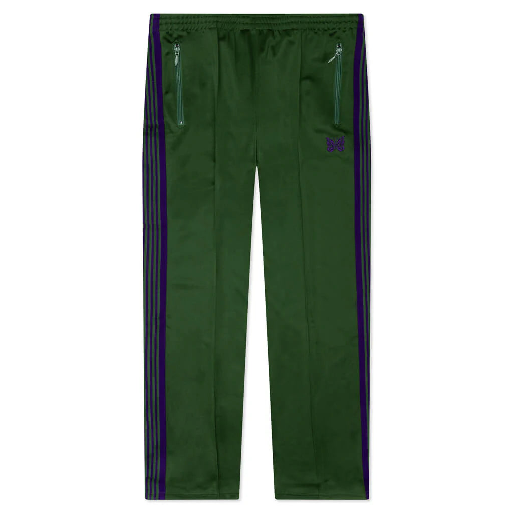 Narrow Track Pant Poly Smooth Ivy Green