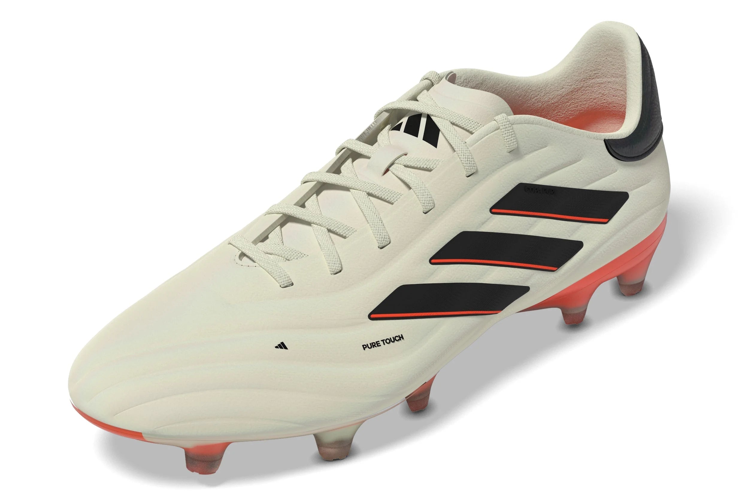 adidas Copa Pure 2 Elite FG Firm Ground Soccer Cleats Ivory Black Solar Red