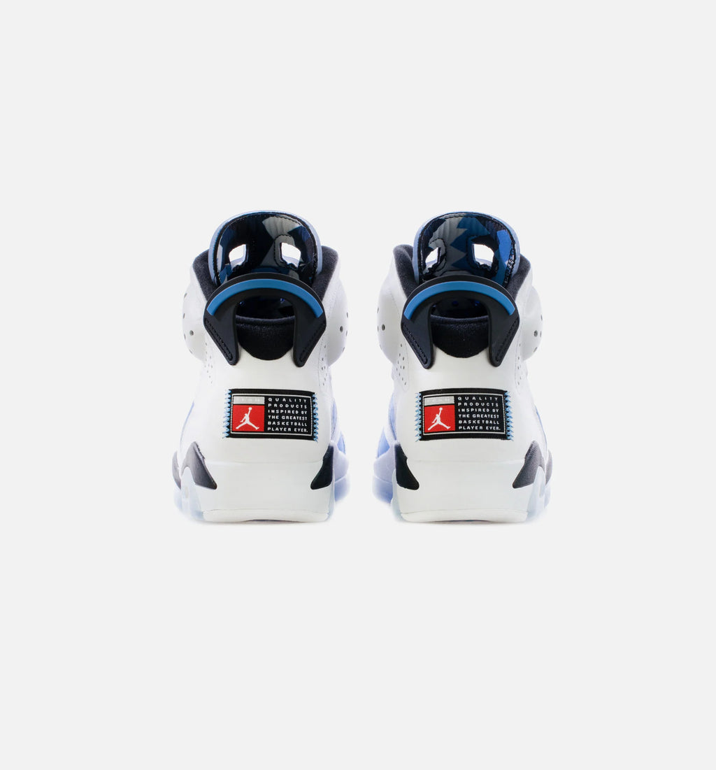 Air Jordan 6 Retro UNC Mens Lifestyle Shoe University Blue White Limit One Per Customer