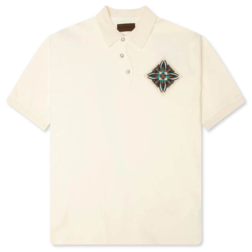 Fluid Placket Polo White